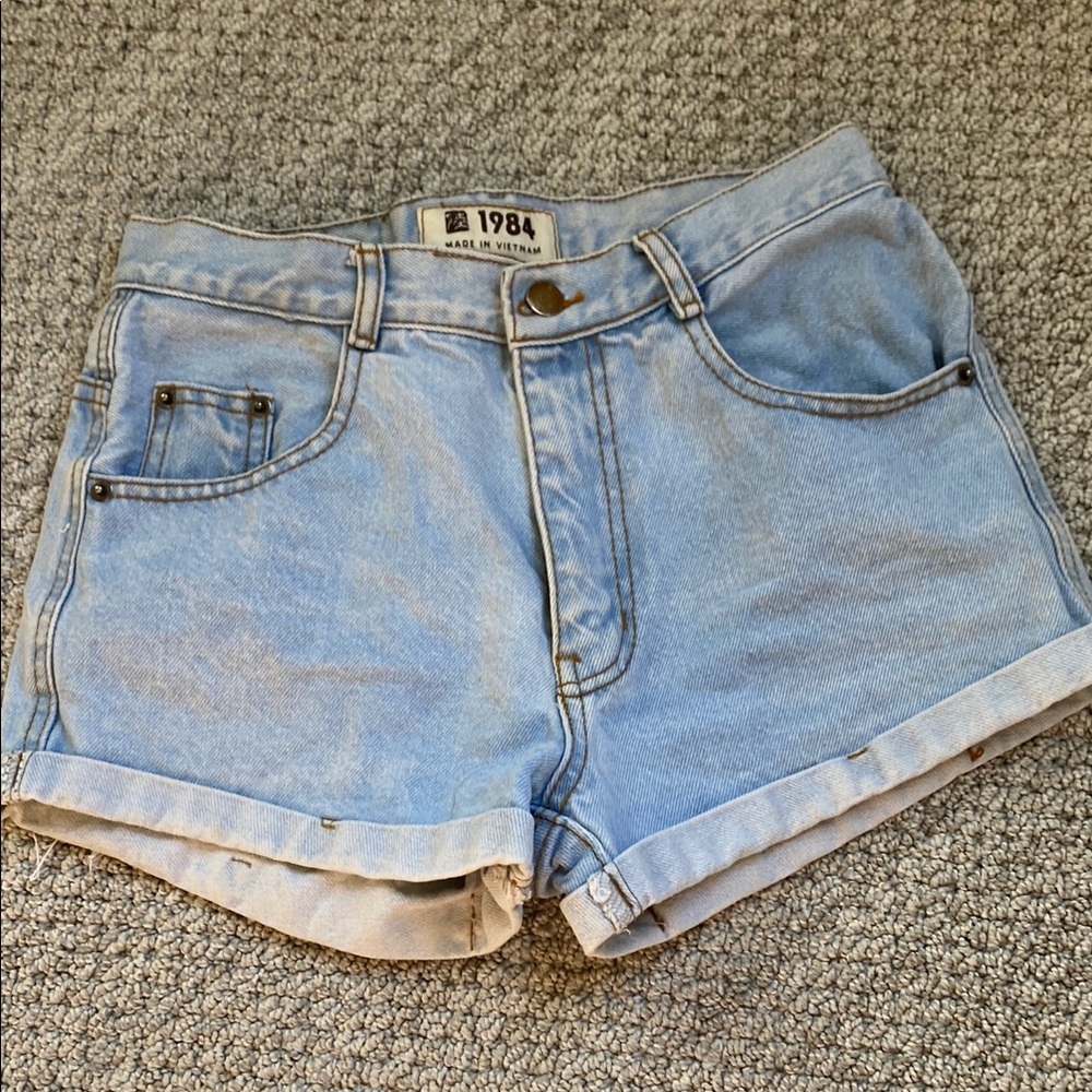 Wrangler Blue Jean Shorts with Rolled Hem